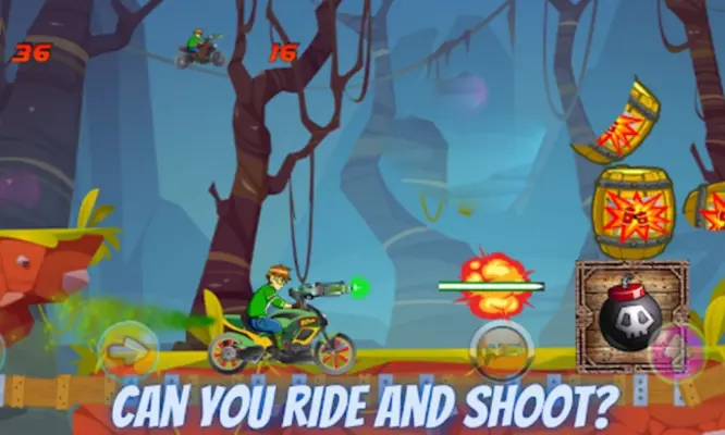 Stunt Bike Rider Race Shooter android App screenshot 4